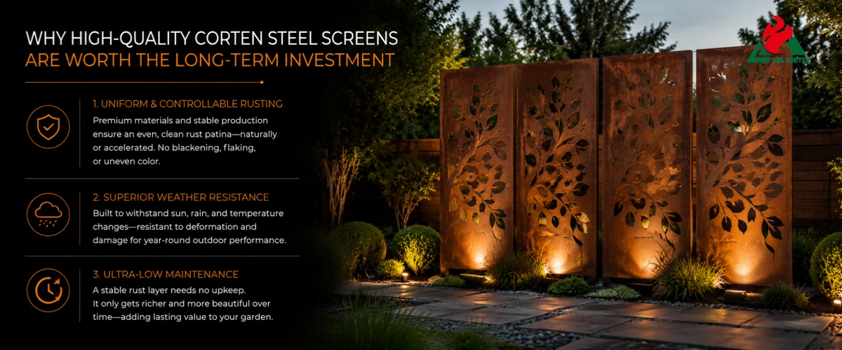 Why are High-Quality Corten Steel Screens Worth the Long-Term Investment